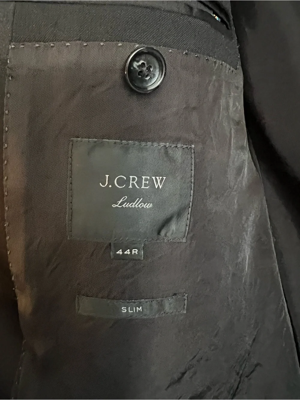 J. Crew Ludlow Slim-fit Black Tuxedo Jacket in Italian Wool